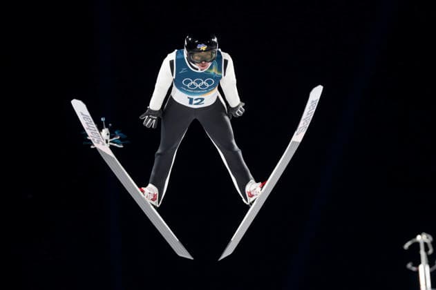 OLYMPICS - Winter Olympic Games, Olympische Spiele, Olympia, OS Milano Cortina 2026 VAL DI FIEMME,ITALY,09.FEB.26 - OLYMPICS, Ski jumping, Skispringen, Ski, nordisch - Winter Olympic Games Milano Cortina 2026, normal hill, men, individual. Image shows Vitaliy Kalinichenko (UKR).  GEPAxpictures xMatthiasxTrinkl