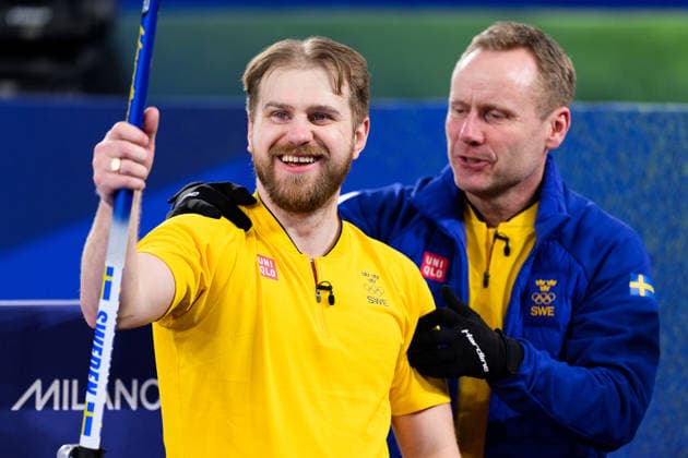260209 Rasmus Wrana of Sweden celebrates after winning in a round robin mixed doubles curling semifinal match between Great Britain and Sweden during day 3 of the 2026 Winter Olympics on February 9, 2026 in Cortina. Photo: Jon Olav Nesvold BILDBYRAN COP 217 JE0114 curling Olympic Games, Olympische Spiele, Olympia, OS olympics winter olympics os ol olympiska spel vinter-os olympiske leker milano cortina 2026 milan cortina 2026 milano cortina 2026 olympic games milano cortina 2026 winter olympic games milano cortina-os milano cortina-ol vinter-ol 3 bbeng jubel sweden sverige *** 260209 Rasmus Wrana of Sweden celebrates after winning in a round robin mixed doubles curling semifinal match between Great Britain and Sweden during day 3 of the 2026 Winter Olympics on February 9, 2026 in Cortina Photo Jon Olav Nesvold BILDBYRAN COP 217 JE0114 curling olympic games olympics winter olympics os ol olympiska spel vinter os olympiske leker milano cortina 2026 milan cortina 2026 milano cortina 2026 olympic games milano cortina 2026 winter olympic games milano cortina os milano cortina ol vinter ol 3 bbeng jubel sweden sverige  Copyright: JONxOLAVxNESVOLD BB260209JE030