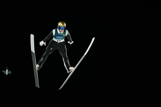 Milano Cortina 2026 Winter Olympics VAL DI FIEMME, ITALY - FEBRUARY 09: Felix Trunz of Switzerland competes during the Men s Normal Hill Individual First Round on day three of the Milano Cortina 2026 Winter Olympic Games, Olympische Spiele, Olympia, OS at Predazzo Ski jumping, Skispringen, Ski, nordisch Stadium on February 09, 2026 in Val di Fiemme, Italy. Cemal Yurttas Anadolu Italy Italy. Editorial use only. Please get in touch for any other usage.  Copyright: x2026xAnadoluxCemalxYurttasx