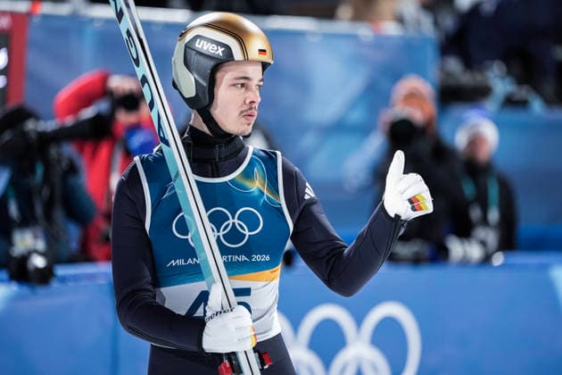 Winter Olympics in Milan Cortina 2026 Val di Fiemme 20260209. Philipp Raimund from Germany during the 1st round of the men s individual normal hill in the Predazzo Ski jumping, Skispringen, Ski, nordisch Stadium during the Winter Olympics in Milano Cortina 2026. Photo: Terje Pedersen NTB Val di Fiemme Norway EDITORIAL USE ONLY. RESTRICTED USE FOR BETTING COMPANIES Ref:_SPOkNjVpAGo55A.jpg *** Winter Olympics in Milan Cortina 2026 Val di Fiemme 20260209 Philipp Raimund from Germany during the 1st round of the men s individual normal hill in the Predazzo Ski Jumping Stadium during the Winter Olympics in Milano Cortina 2026 Photo Terje Pedersen NTB Val di Fiemme Norway EDITORIAL USE ONLY RESTRICTED USE FOR BETTING COMPANIES  Copyright: xTerjexPedersenx xNTBx
