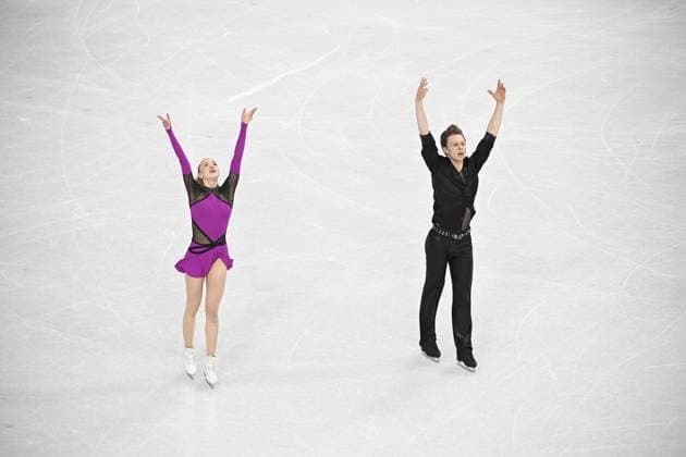 MILANO, ITALIEN 20260209 Isdansarna Milla Ruud Reitan och Nikolaj Majorov aker i den rytmiska dansen i Milano Ice Skating Arena under OS i Milano. *** Bilden ingar i SPORTPAKET. För övriga BETALBILD *** MILANO ITALIEN x10070x *** MILANO, ITALY 20260209 Ice dancers Milla Ruud Reitan and Nikolaj Majorov perform the rhythmic dance in the Milano Ice Skating Arena during the Milan Olympics Picture in SPORT PACKAGE For others PAY PICTURE MILANO ITALY x10070x  Copyright: xJessicaxGow TTx OS 2026 ISDANS