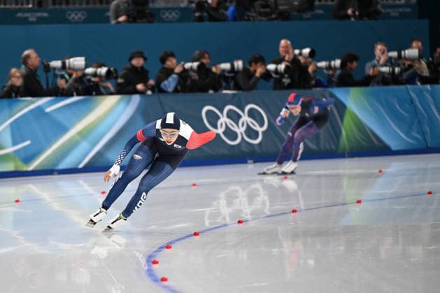GIOCHI OLIMPICI - Olimpiadi Invernali Milano-Cortina 2026 - Speed skating, Eisschnelllauf LEE Na-Hyun (KOR) during Speed Skating, Olympic Winter games, Winterspiele,Spiele, Summer games Milano-Cortina 2026 in Milano, Italy, February 09 2026 Cortina D Ampezzo Italy  Copyright: xIPAxSport ABACAx