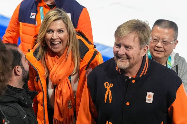 2026-02-09 - Milano Cortina 2026 Winter Olympics 1000m Women MILAN, ITALY - FEBRUARY 9: Queen Maxima of the Netherlands, King Willem-Alexander of the Netherlands during the 1000m Women on day 3 of the Milano Cortina 2026 Winter Olympics at the Milano Speed skating, Eisschnelllauf Arena on February 9, 2026 in Milan, Italy Milan Milano Speed Skating Arena Italy Content not available for redistribution in The Netherlands directly or indirectly through any third parties. Copyright: xAndrexWeeningx