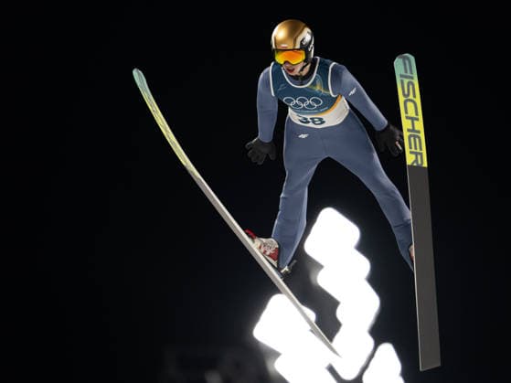 OLYMPICS - Winter Olympic Games, Olympische Spiele, Olympia, OS Milano Cortina 2026 VAL DI FIEMME,ITALY,09.FEB.26 - OLYMPICS, Ski jumping, Skispringen, Ski, nordisch - Winter Olympic Games Milano Cortina 2026, normal hill, men, individual. Image shows Kacper Tomasiak (POL).  GEPAxpictures xOliverxLerch