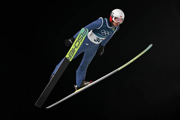 Predazzo, Italy, February 09th 2026. Kamil Stoch of Poland in action during the Ski jumping, Skispringen, Ski, nordisch Mens Normal Hill Individual competition of the Olympic Winter games, Winterspiele,Spiele, Summer games 2026 in Predazzo, Italy. (Photo by Igor Kupljenik Sports Press Photo)  Copyright: xIgorxKupljenikx xSPPx Sportspressphoto_SPR90631