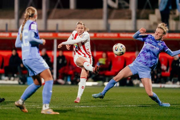 09 02 26, Women, Football, Google Pixel Women Bundesliga, Season 2025 2026, 1 FC Köln SGS Essen, 17 Matchday Sandra Maria Jessen 6 1 FC Köln Schuss Köln Franz Kremer Stadion NRW Germany