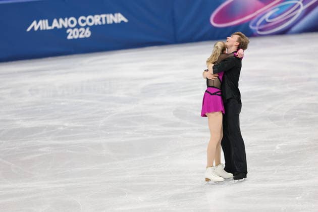 Winter Olympics - Figure skating, Eiskunstlauf Team Event Ice Dance-Rhythm Dance - Milan Milla Reitan and Nikolaj Majorov of Team Sweden compete in the figure skating team event ice dance-rhythm dance during the Milano Cortina 2026 Winter Olympic Games, Olympische Spiele, Olympia, OS at Milano Ice Skating Arena in Milan on February 9, 2026. Photo by Alexis Jumeau ABACAPRESS.COM Milan Italy  Copyright: xJMP ABACAx