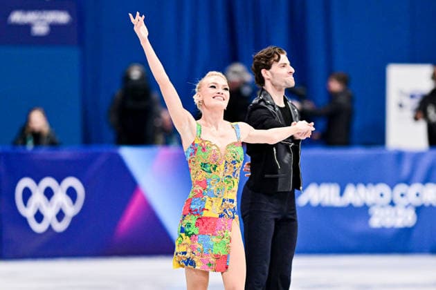 Phebe BEKKER & James HERNANDEZ (GBR), during Ice Dance Rhythm Dance, at the Olympic Winter games, Winterspiele,Spiele, Summer games Milano Cortina 2026, at Milano Ice Skating Arena, on February 9, 2026 in Milan, Italy. Noxthirdxpartyxsales  aflo_319119710