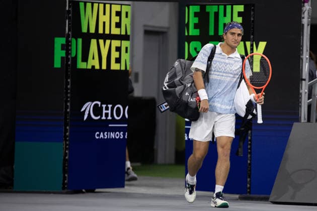 February 9, 2026, Frisco, Texas, USA: MATTIA BELLUCI (ITA) is introduced before a menÃ¢â‚¬â ¢s singles match at 2026 Nexo Dallas Open at The Ford Center at The Star in Frisco, Texas. Nakishima defeated Bellucci, 6:3, 6:4. Frisco USA - ZUMAh193 20260209_zsp_h193_002 Copyright: xDanielxMcGregor-Huyerx