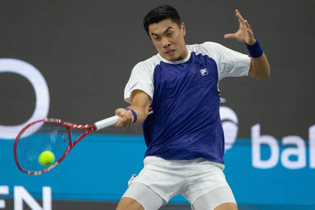 February 9, 2026, Frisco, Texas, USA: BRANDON NAKASHIMA (USA) uses a forehand during a menÃ¢â‚¬â ¢s singles match at 2026 Nexo Dallas Open at The Ford Center at The Star in Frisco, Texas. Nakishima defeated Bellucci, 6:3, 6:4. Tennis 2026: Dallas Open: Nakishima 6:3, 6:4 Belluci  - ZUMAh193 20260209_zsp_h193_028 Copyright: xDanielxMcGregor-Huyerx
