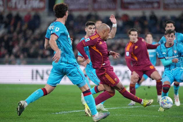 Roma™s Donyell Malen during the Serie A EniLive soccer match between Roma and Cagliari at the Rome s Olympic stadium, Italy - Friday February 9, 2026 - Soccer ( Photo by Alfredo Falcone LaPresse )  Copyright: xAlfredoxFalcone LaPressex