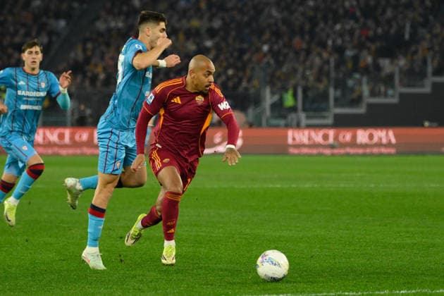 Romaâ??s Donyell Malen during the Italian Football Championship League A Enilive 2025 2026 match between AS Roma vs Cagliari Calcio at the Olimpic Stadium in Rome on 09 February 2026.  Copyright: xFabrizioxCorradetti IPAxSportx xipa-agency.netx xx IPA_71193819 IPA_Agency_IPA71193819