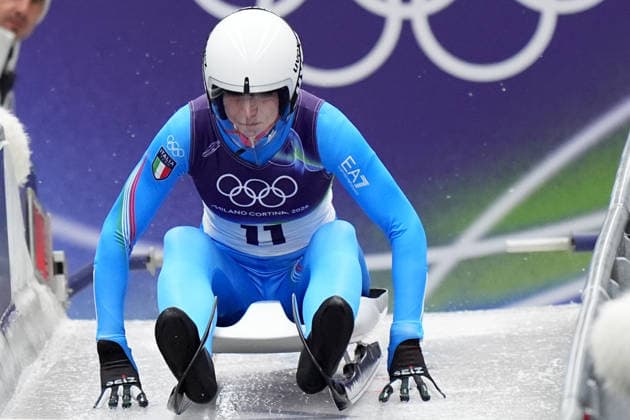 Italy™s HOFER Verena during Luge Women™s single run 1 at the Cortina Sliding Centre at the Milano Cortina 2026 Winter Olympics, in Cortina (Italy) February 9 , 2026 (Spada LaPresse)  Copyright: xSpada LaPressex