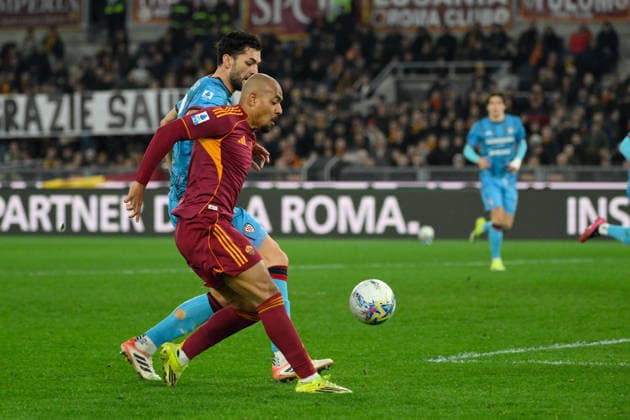 Romaâ??s Donyell Malen goal 1-0 during the Italian Football Championship League A Enilive 2025 2026 match between AS Roma vs Cagliari Calcio at the Olimpic Stadium in Rome on 09 February 2026.  Copyright: xFabrizioxCorradetti IPAxSportx xipa-agency.netx xx IPA_71194517 IPA_Agency_IPA71194517