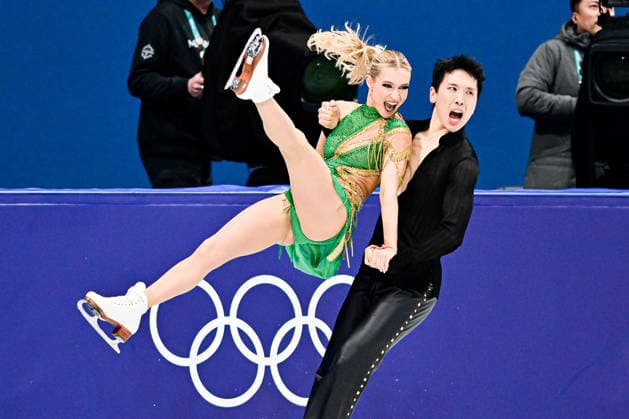 Holly HARRIS & Jason CHAN (AUS), during Ice Dance Rhythm Dance, at the Olympic Winter games, Winterspiele,Spiele, Summer games Milano Cortina 2026, at Milano Ice Skating Arena, on February 9, 2026 in Milan, Italy. Noxthirdxpartyxsales  aflo_319126391