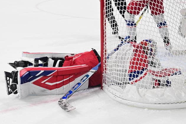 Goalkeeper Michaela Hesova (CZE) in action during the women s Ice hockey, Eishockey match of Preliminary Round, Group A: Canada vs Czechia, at the Milano Cortina 2026 Winter Olympic Games, Olympische Spiele, Olympia, OS in Milan, Italy, on February 9, 2026. (CTKxPhoto MichalxKamaryt) CTKPhotoP2026020910151  CTKPhotoP2026020910151