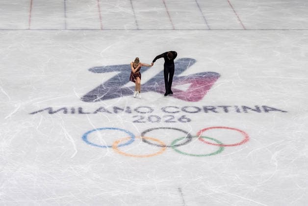 February 9, 2026, Milan, Lombardy, USA: JUULIA TURKKILA and MATTHIAS VERSLUIS of Finland perform during the Team Event - Ice Dance - Rhythm Dance competition at the Milano Ice Skating Arena for the Milano Cortina 2026 Winter Olympics in Milan, Italy. Olympics 2026: Milano Cortina: Team Event Ice Dance Rhythm Dance  - ZUMAa161 20260209_aaa_a161_020 Copyright: xWalterxG.xArcexSr.x