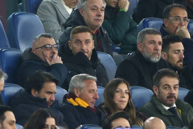 09.02.2026 Roma vs Cagliari (Serie A) Calcio; 24Â° Giornata& xD;Nella foto: Totti, Scala, Candela& xD;(Foto Gino Mancini)  Copyright: xGinoxMancini IPAxSportx xipa-agency.netx xx IPA_71196116 IPA_Agency_IPA71196116