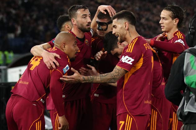 09.02.2026 Roma vs Cagliari (Serie A) Calcio; 24Â° Giornata& xD;Nella foto: Esultanza& xD;(Foto Gino Mancini)  Copyright: xGinoxMancini IPAxSportx xipa-agency.netx xx IPA_71196122 IPA_Agency_IPA71196122