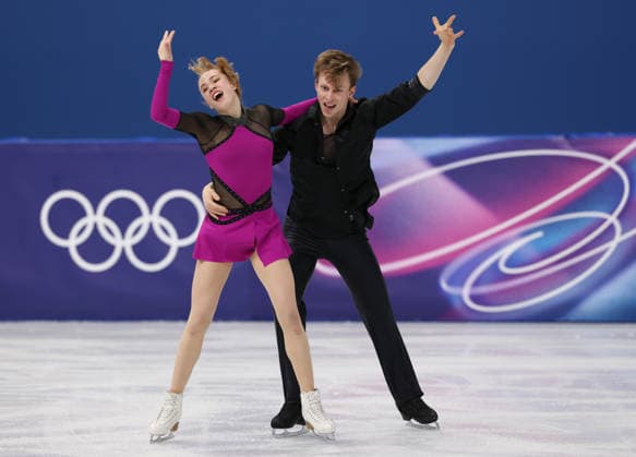 (260209) -- MILAN, Feb. 9, 2026 -- Milla Ruud Reitan (L) Nikolaj Majorov of Sweden compete during the rhythm dance of Figure skating, Eiskunstlauf ice dance competition at the Milan-Cortina 2026 Olympic Winter games, Winterspiele,Spiele, Summer games in Milan, Italy, Feb. 9, 2026. ) (MICO2026)ITALY-MILAN-OLYMPIC WINTER GAMES-FIGURE SKATING-ICE DANCE-RHYTHM DANCE ChenxYichen 