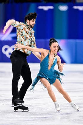 Jennifer JANSE van RENSBURG & Benjamin STEFFAN (GER), during Ice Dance Rhythm Dance, at the Olympic Winter games, Winterspiele,Spiele, Summer games Milano Cortina 2026, at Milano Ice Skating Arena, on February 9, 2026 in Milan, Italy. Noxthirdxpartyxsales  aflo_319131219