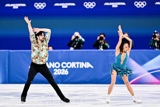 Jennifer JANSE van RENSBURG & Benjamin STEFFAN (GER), during Ice Dance Rhythm Dance, at the Olympic Winter games, Winterspiele,Spiele, Summer games Milano Cortina 2026, at Milano Ice Skating Arena, on February 9, 2026 in Milan, Italy. Noxthirdxpartyxsales  aflo_319131273