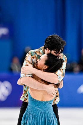 Jennifer JANSE van RENSBURG & Benjamin STEFFAN (GER), during Ice Dance Rhythm Dance, at the Olympic Winter games, Winterspiele,Spiele, Summer games Milano Cortina 2026, at Milano Ice Skating Arena, on February 9, 2026 in Milan, Italy. Noxthirdxpartyxsales  aflo_319131331