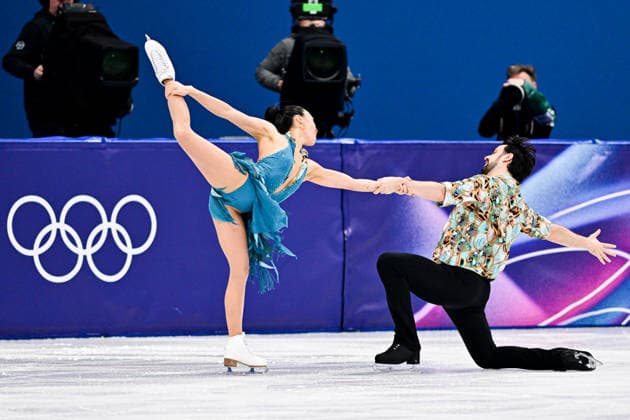 Jennifer JANSE van RENSBURG & Benjamin STEFFAN (GER), during Ice Dance Rhythm Dance, at the Olympic Winter games, Winterspiele,Spiele, Summer games Milano Cortina 2026, at Milano Ice Skating Arena, on February 9, 2026 in Milan, Italy. Noxthirdxpartyxsales  aflo_319131372
