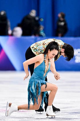 Jennifer JANSE van RENSBURG & Benjamin STEFFAN (GER), during Ice Dance Rhythm Dance, at the Olympic Winter games, Winterspiele,Spiele, Summer games Milano Cortina 2026, at Milano Ice Skating Arena, on February 9, 2026 in Milan, Italy. Noxthirdxpartyxsales  aflo_319131375
