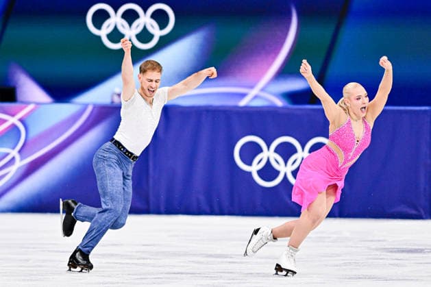 Natalie TASCHLEROVA & Filip TASCHLER (CZE), during Ice Dance Rhythm Dance, at the Olympic Winter games, Winterspiele,Spiele, Summer games Milano Cortina 2026, at Milano Ice Skating Arena, on February 9, 2026 in Milan, Italy. Noxthirdxpartyxsales  aflo_319131430