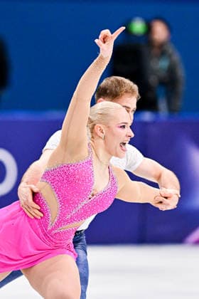 Natalie TASCHLEROVA & Filip TASCHLER (CZE), during Ice Dance Rhythm Dance, at the Olympic Winter games, Winterspiele,Spiele, Summer games Milano Cortina 2026, at Milano Ice Skating Arena, on February 9, 2026 in Milan, Italy. Noxthirdxpartyxsales  aflo_319131432