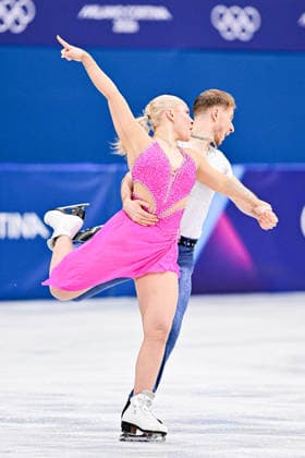 Natalie TASCHLEROVA & Filip TASCHLER (CZE), during Ice Dance Rhythm Dance, at the Olympic Winter games, Winterspiele,Spiele, Summer games Milano Cortina 2026, at Milano Ice Skating Arena, on February 9, 2026 in Milan, Italy. Noxthirdxpartyxsales  aflo_319131450