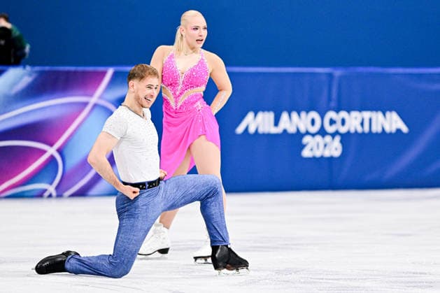 Natalie TASCHLEROVA & Filip TASCHLER (CZE), during Ice Dance Rhythm Dance, at the Olympic Winter games, Winterspiele,Spiele, Summer games Milano Cortina 2026, at Milano Ice Skating Arena, on February 9, 2026 in Milan, Italy. Noxthirdxpartyxsales  aflo_319131467