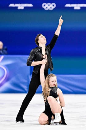Katerina MRAZKOVA & Daniel MRAZEK (CZE), during Ice Dance Rhythm Dance, at the Olympic Winter games, Winterspiele,Spiele, Summer games Milano Cortina 2026, at Milano Ice Skating Arena, on February 9, 2026 in Milan, Italy. Noxthirdxpartyxsales  aflo_319131481