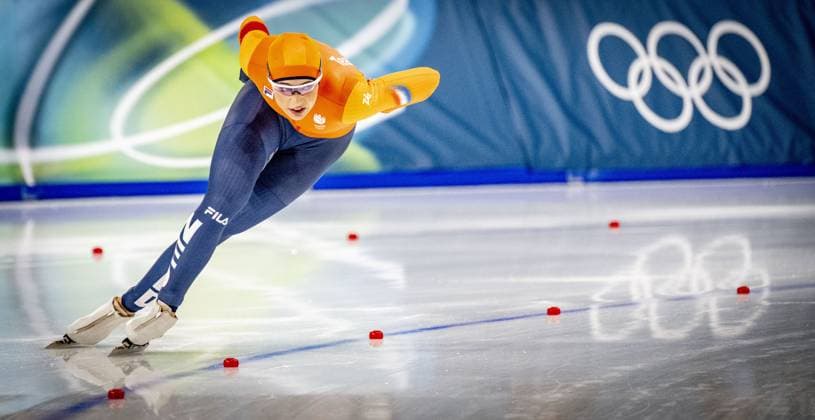 MILAN - Jutta Leerdam wins gold in the 1,000 meters of long track Speed skating, Eisschnelllauf at the Milan Speed Skating Stadium at the Milan Winter Olympics. ANP ROBIN UTRECHT ANP netherlands out - belgium out xVIxxIVx 550169681 originalFilename: 550169681.jpg
