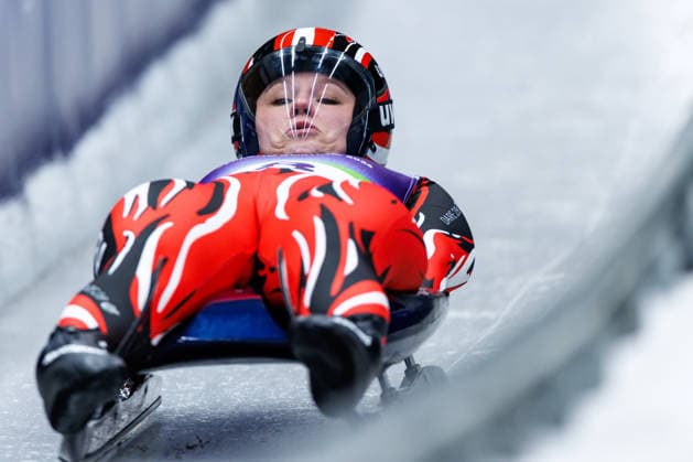OLYMPICS - Winter Olympic Games, Olympische Spiele, Olympia, OS Milano Cortina 2026 CORTINA D AMPEZZO,ITALY,09.FEB.26 - OLYMPICS, LUGE - Winter Olympic Games Milano Cortina 2026, women, singles, run 1 and 2. Image shows Dorothea Schwarz (AUT).  GEPAxpictures xMaticxKlansek