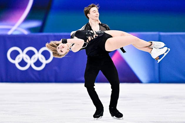 Katerina MRAZKOVA & Daniel MRAZEK (CZE), during Ice Dance Rhythm Dance, at the Olympic Winter games, Winterspiele,Spiele, Summer games Milano Cortina 2026, at Milano Ice Skating Arena, on February 9, 2026 in Milan, Italy. Noxthirdxpartyxsales  aflo_319134137