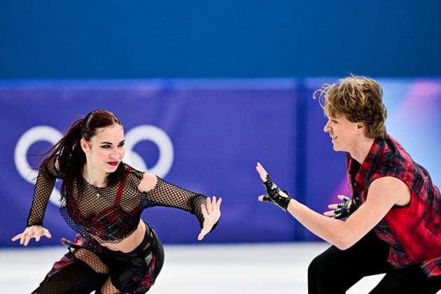 Diana DAVIS & Gleb SMOLKIN (GEO), during Ice Dance Rhythm Dance, at the Olympic Winter games, Winterspiele,Spiele, Summer games Milano Cortina 2026, at Milano Ice Skating Arena, on February 9, 2026 in Milan, Italy. Noxthirdxpartyxsales  aflo_319134222