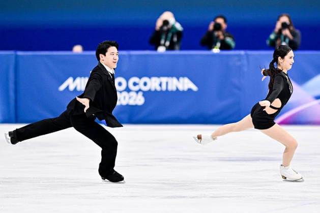 Hannah LIM & Ye QUAN (KOR), during Ice Dance Rhythm Dance, at the Olympic Winter games, Winterspiele,Spiele, Summer games Milano Cortina 2026, at Milano Ice Skating Arena, on February 9, 2026 in Milan, Italy. Noxthirdxpartyxsales  aflo_319134297