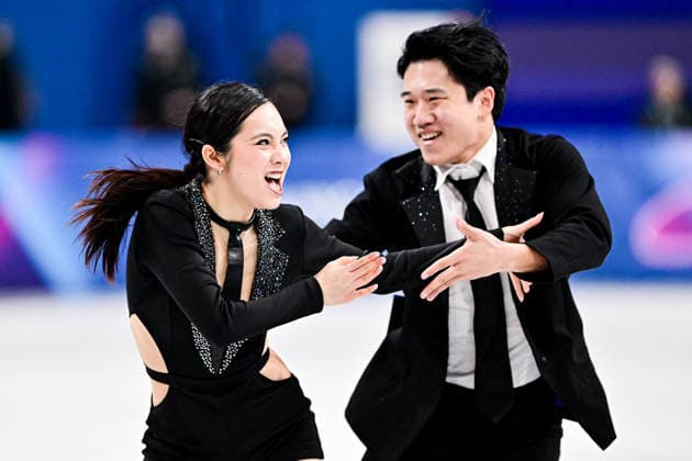 Hannah LIM & Ye QUAN (KOR), during Ice Dance Rhythm Dance, at the Olympic Winter games, Winterspiele,Spiele, Summer games Milano Cortina 2026, at Milano Ice Skating Arena, on February 9, 2026 in Milan, Italy. Noxthirdxpartyxsales  aflo_319134300