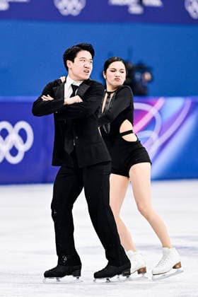 Hannah LIM & Ye QUAN (KOR), during Ice Dance Rhythm Dance, at the Olympic Winter games, Winterspiele,Spiele, Summer games Milano Cortina 2026, at Milano Ice Skating Arena, on February 9, 2026 in Milan, Italy. Noxthirdxpartyxsales  aflo_319134335