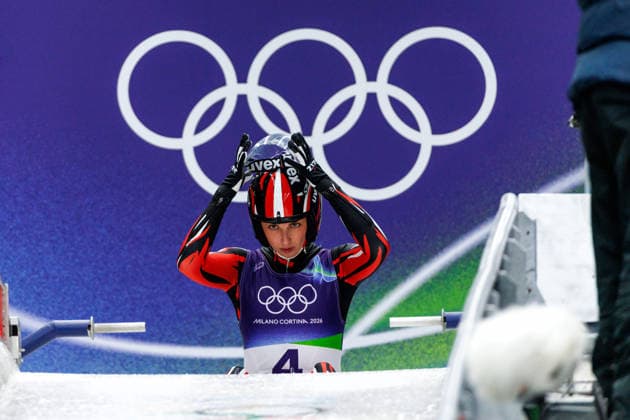 OLYMPICS - Winter Olympic Games, Olympische Spiele, Olympia, OS Milano Cortina 2026 CORTINA D AMPEZZO,ITALY,09.FEB.26 - OLYMPICS, LUGE - Winter Olympic Games Milano Cortina 2026, women, singles, run 1 and 2. Image shows Hannah Prock (AUT).  GEPAxpictures xMaticxKlansek
