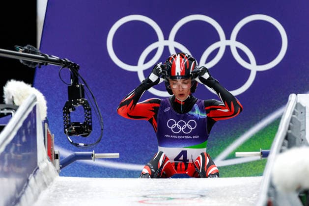 OLYMPICS - Winter Olympic Games, Olympische Spiele, Olympia, OS Milano Cortina 2026 CORTINA D AMPEZZO,ITALY,09.FEB.26 - OLYMPICS, LUGE - Winter Olympic Games Milano Cortina 2026, women, singles, run 1 and 2. Image shows Hannah Prock (AUT).  GEPAxpictures xMaticxKlansek