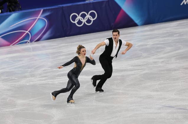 Winter Olympics - Figure skating, Eiskunstlauf Team Event Ice Dance-Rhythm Dance - Milan Marie-Jade Lauriault and Romain Le Gac of Team Canada compete in the figure skating team event ice dance-rhythm dance during the Milano Cortina 2026 Winter Olympic Games, Olympische Spiele, Olympia, OS at Milano Ice Skating Arena in Milan on February 9, 2026. Photo by Alexis Jumeau ABACAPRESS.COM Milan Italy  Copyright: xJMP ABACAx