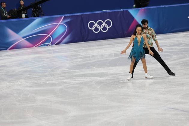 Winter Olympics - Figure skating, Eiskunstlauf Team Event Ice Dance-Rhythm Dance - Milan Jennifer Janse Van Rensburg and Benjamin Steffan of Team Germany compete in the figure skating team event ice dance-rhythm dance during the Milano Cortina 2026 Winter Olympic Games, Olympische Spiele, Olympia, OS at Milano Ice Skating Arena in Milan on February 9, 2026. Photo by Alexis Jumeau ABACAPRESS.COM Milan Italy  Copyright: xJMP ABACAx