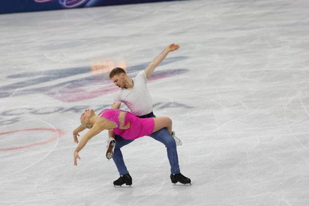 Winter Olympics - Figure skating, Eiskunstlauf Team Event Ice Dance-Rhythm Dance - Milan Natalie Taschlerova and Filip Taschler of Team Czechia compete in the figure skating team event ice dance-rhythm dance during the Milano Cortina 2026 Winter Olympic Games, Olympische Spiele, Olympia, OS at Milano Ice Skating Arena in Milan on February 9, 2026. Photo by Alexis Jumeau ABACAPRESS.COM Milan Italy  Copyright: xJMP ABACAx