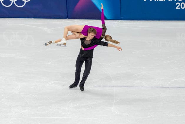 February 9, 2026, Milan, Lombardy, USA: MILLA RUUD REITAN and NIKOLAJ MAJOROV of Sweden perform during the Team Event - Ice Dance - Rhythm Dance competition at the Milano Ice Skating Arena for the Milano Cortina 2026 Winter Olympics in Milan, Italy. Olympics 2026: Milano Cortina: Team Event Ice Dance Rhythm Dance  - ZUMAa161 20260209_aaa_a161_055 Copyright: xWalterxG.xArcexSr.x