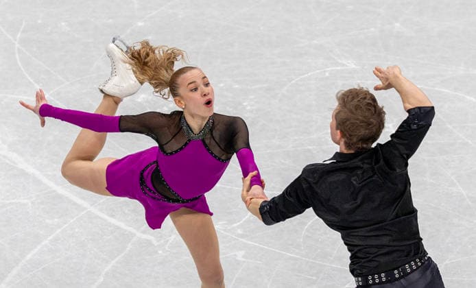 February 9, 2026, Milan, Lombardy, USA: MILLA RUUD REITAN and NIKOLAJ MAJOROV of Sweden perform during the Team Event - Ice Dance - Rhythm Dance competition at the Milano Ice Skating Arena for the Milano Cortina 2026 Winter Olympics in Milan, Italy. Olympics 2026: Milano Cortina: Team Event Ice Dance Rhythm Dance  - ZUMAa161 20260209_aaa_a161_071 Copyright: xWalterxG.xArcexSr.x