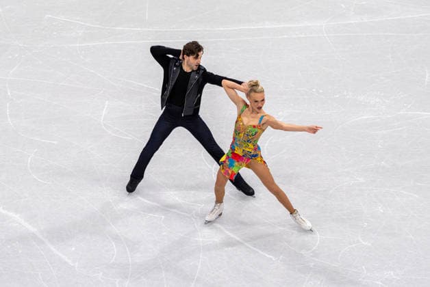 February 9, 2026, Milan, Lombardy, USA: PHEBE BEKKER and JAMES HERNANDEZ of Great Britain perform during the Team Event - Ice Dance - Rhythm Dance competition at the Milano Ice Skating Arena for the Milano Cortina 2026 Winter Olympics in Milan, Italy. Olympics 2026: Milano Cortina: Team Event Ice Dance Rhythm Dance  - ZUMAa161 20260209_aaa_a161_112 Copyright: xWalterxG.xArcexSr.x