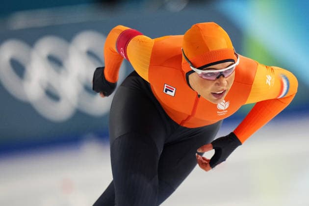 LEERDAM Jutta from Nederland during the 1000 mt women Speed skating, Eisschnelllauf at the Milano Cortina 2026 Winter Olympics, in Milan (Italy) February 9, 2026 (Photo Gian Mattia D Alberto LaPresse)  Copyright: xGianxMattiaxD Alberto LaPressex